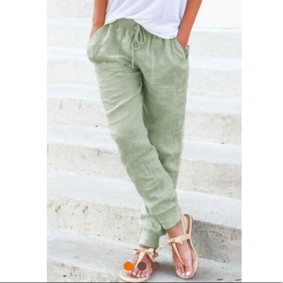 jogger casual pants with drawstring waist and pockets - Picture 3 of 11
